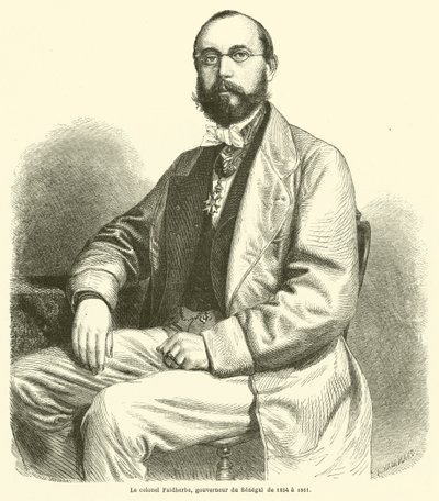 Colonel Faidherbe, Governor of Senegal from 1854 to 1861 by French School